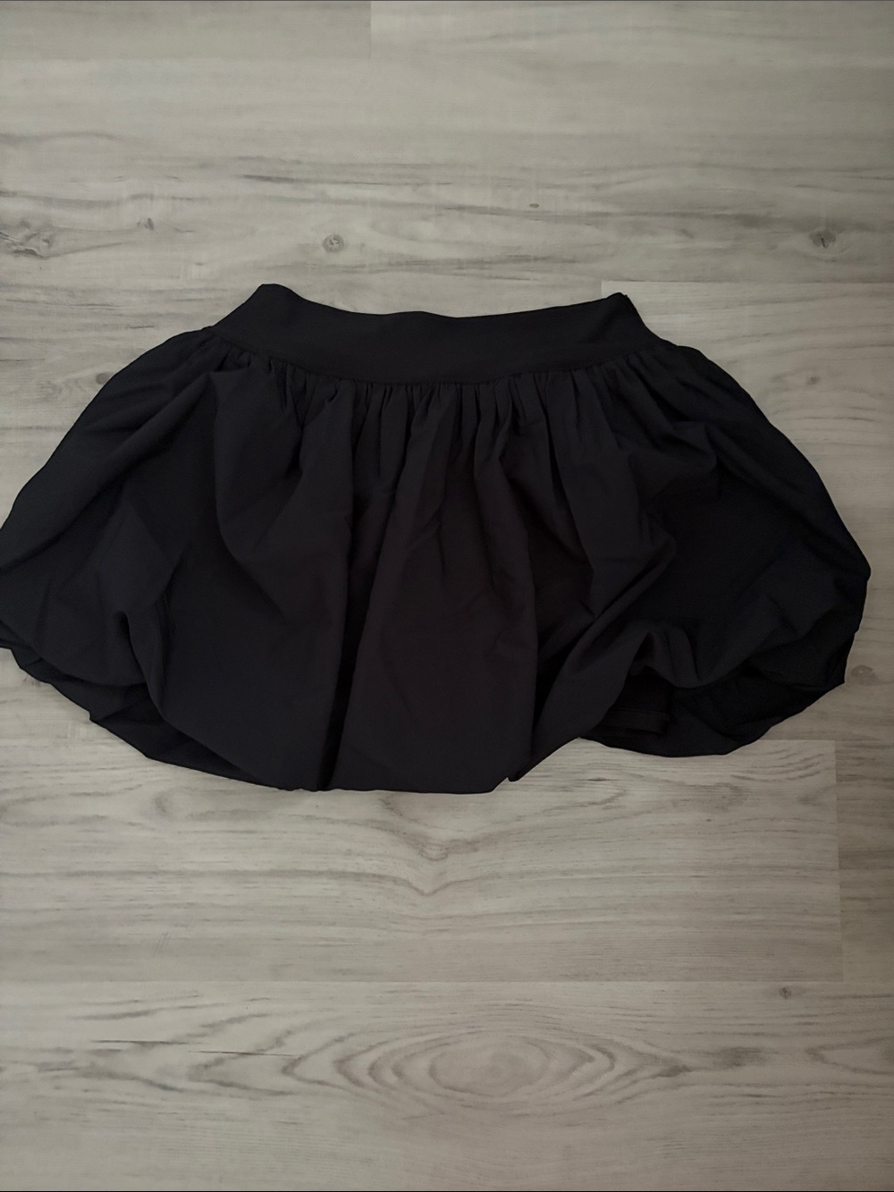 Abercrombie & Fitch Black Bubble Hem Skater Skirt